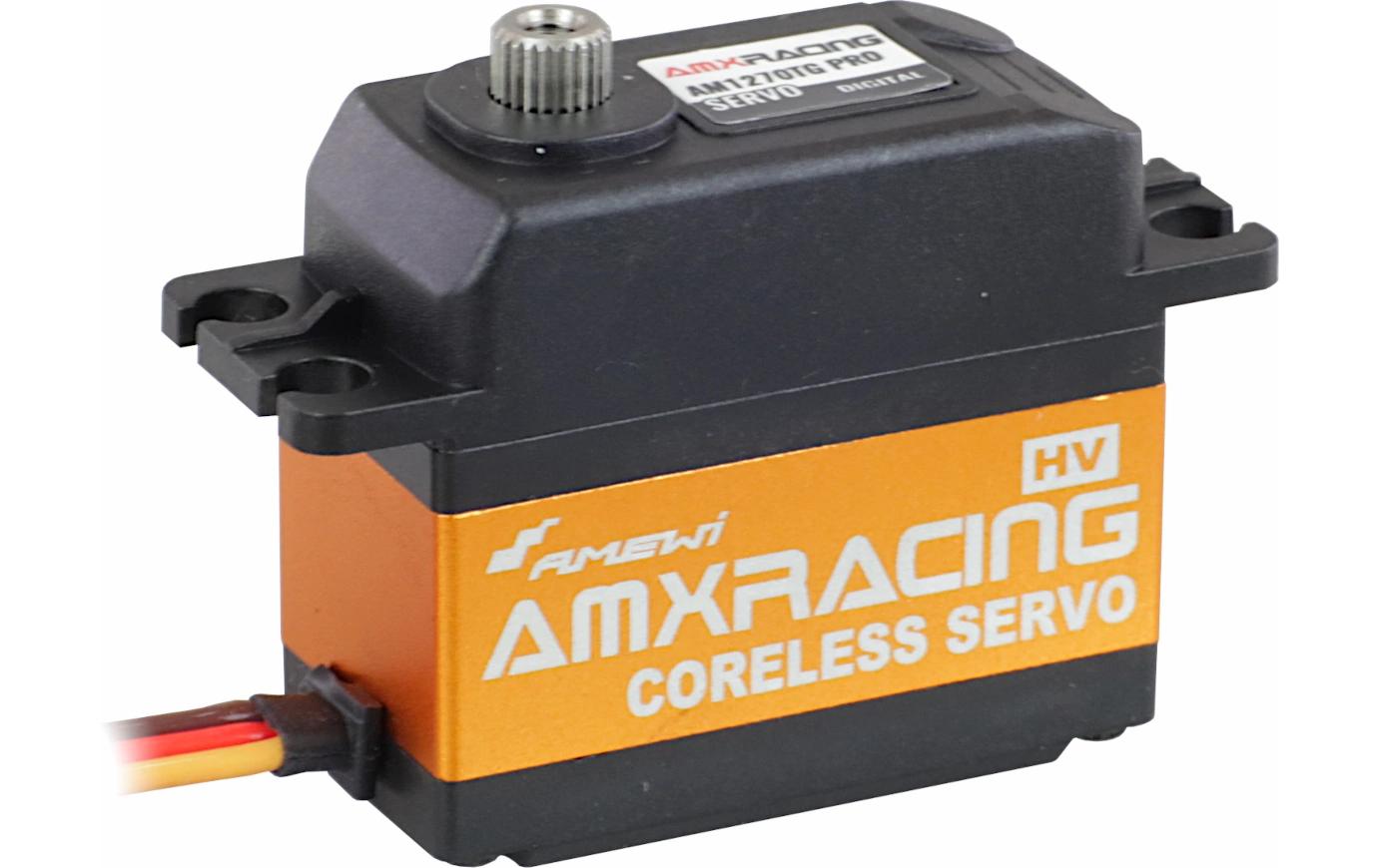 Standard Servo AM1270TG Pro 35 kg, 0.11 s, HV SoftstartDigital HV Servo mit Softstart, Titangetriebe und 35 kg Stellkraft an 7.4 V