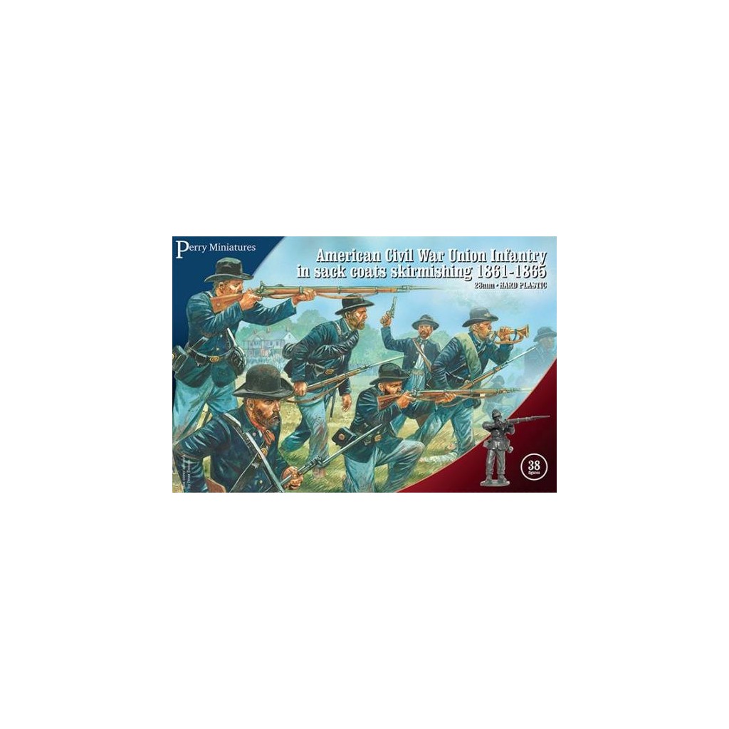 American Civil War Union Infantry in sack coats Skirmishing 1861-65