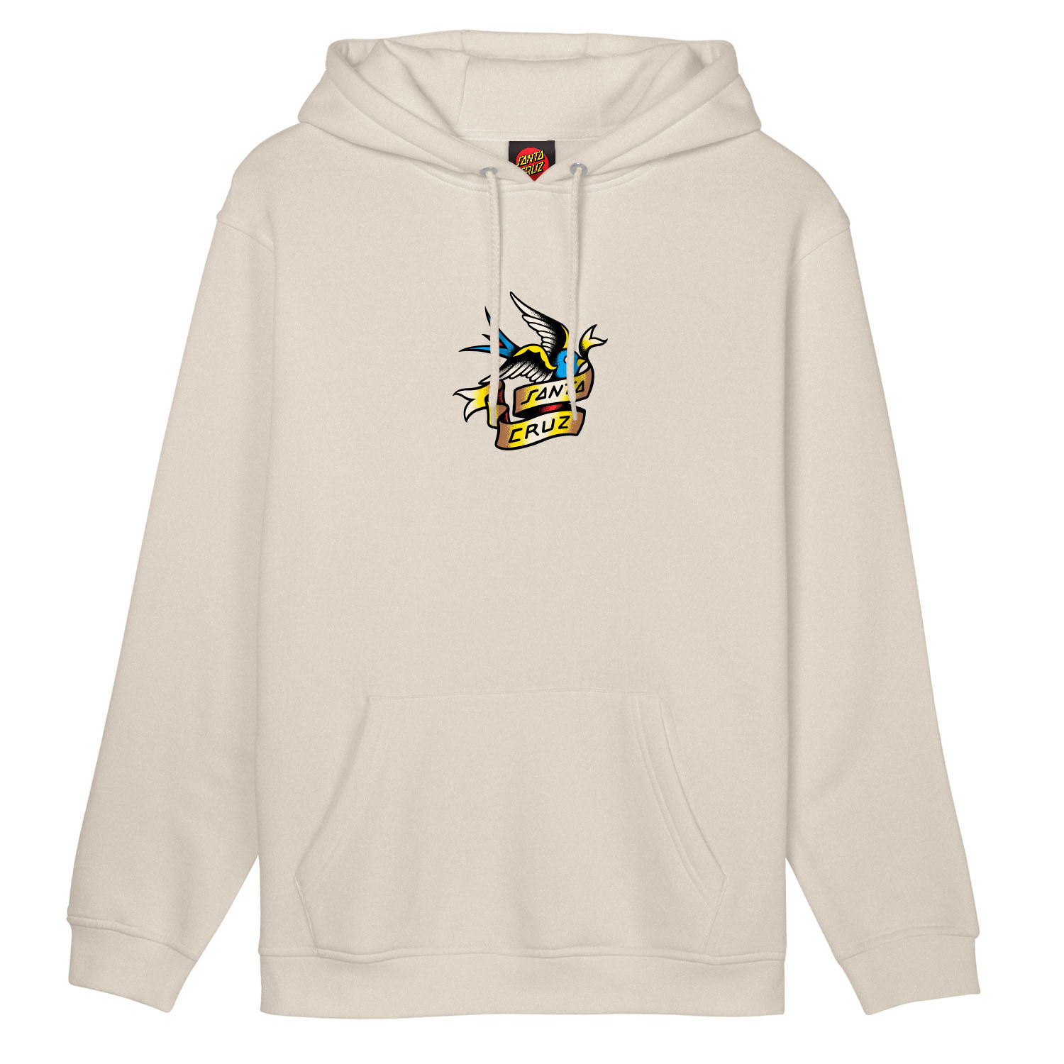 Santa Cruz Sommer Sparrow Front Hoodie Black