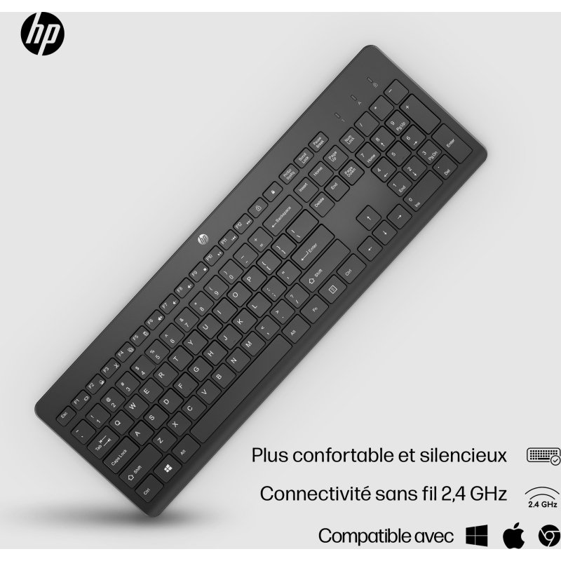 Clavier sans fil silencieux HP 230