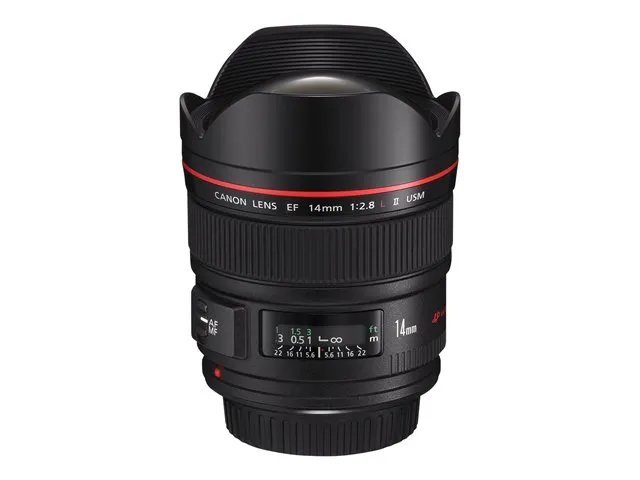 Canon EF - Vidvinkel objektiv - 14 mm - f/2.8 L II USM - Canon EF - for EOS 1000, 1D, 50, 500, 5D, 7D, Kiss F, Kiss X2, Kiss X3, Rebel T1i, Rebel XS, Rebel XSi