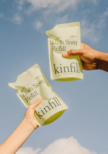 kinfill 1x Nachfüllung Geschirrspülmittel Lemon & Basil