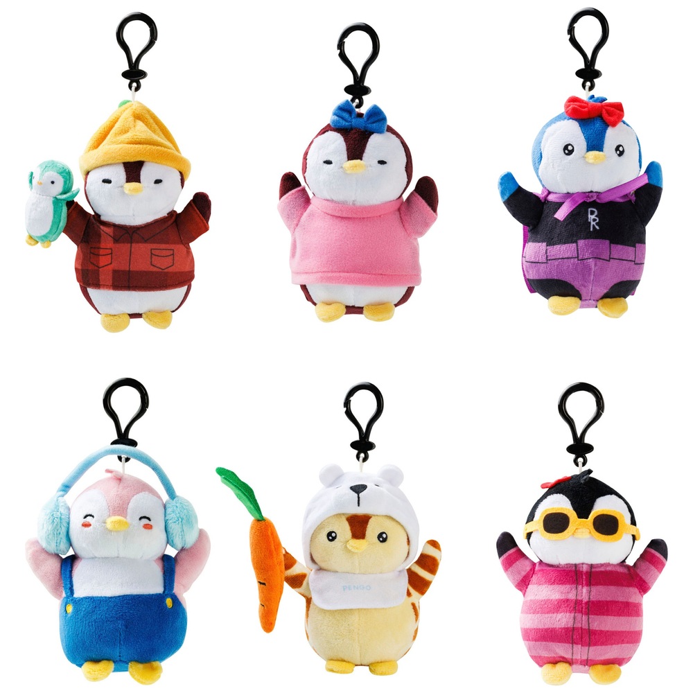 Pummelige Pinguine zum Anclipsen, Plüschtier, Überraschungsbox