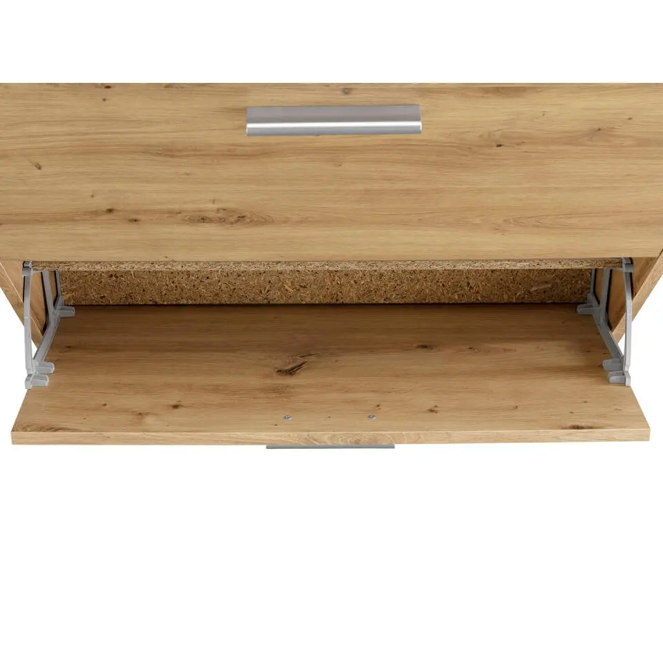 Bill - Schoenenkast met 2 kleppen in eiken effect