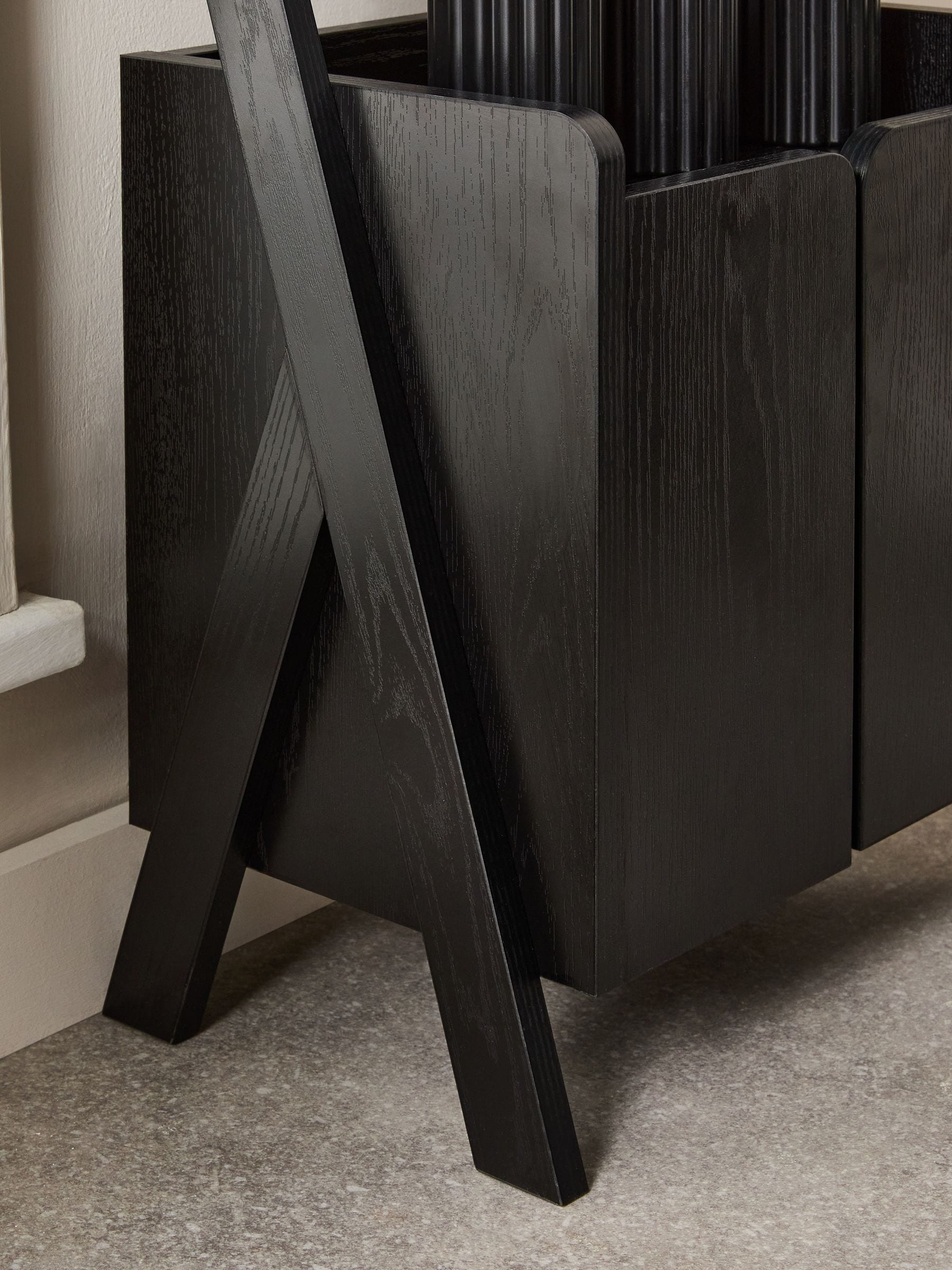 Ladder Shelf Storage Cabinet