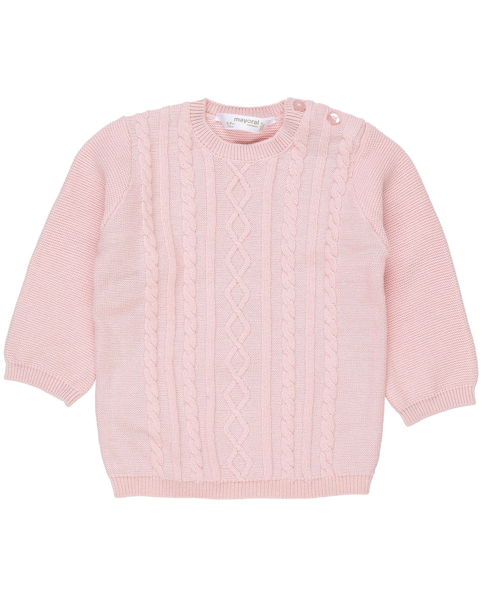 Strickpullover BABY KNIT 3-teilig in babyrosa