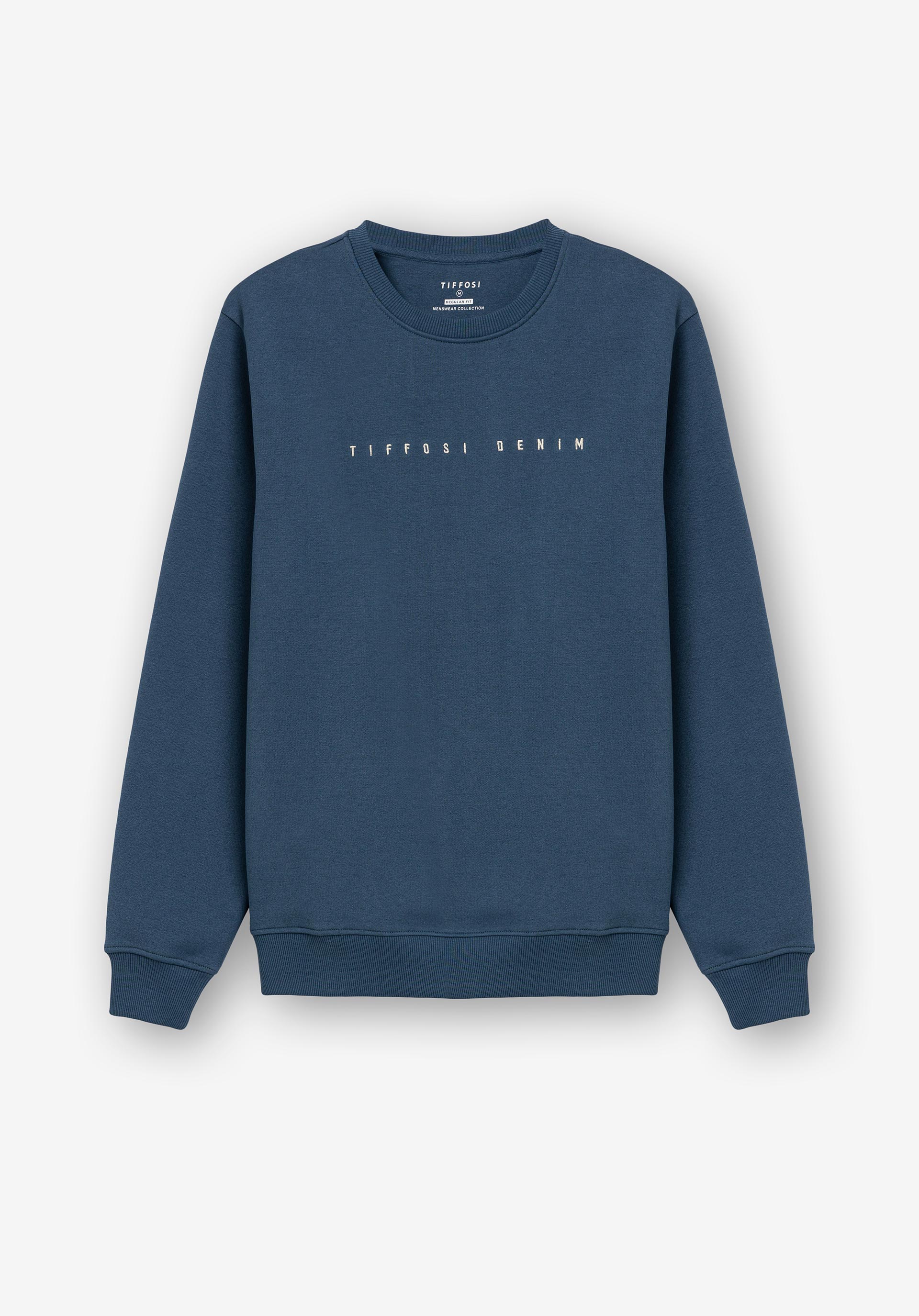 Sweatshirt com Texto Bordado