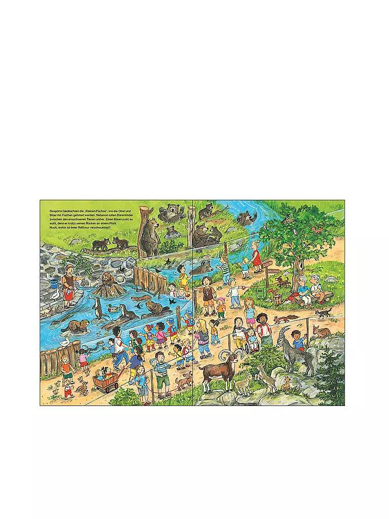 LOEWE VERLAG Mein Naturkind Wimmelbuch - Viel los im Wildpark! keine Farbe