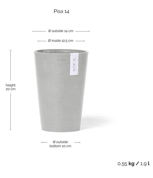 Ecopots Kunststoff-Topf Pisa