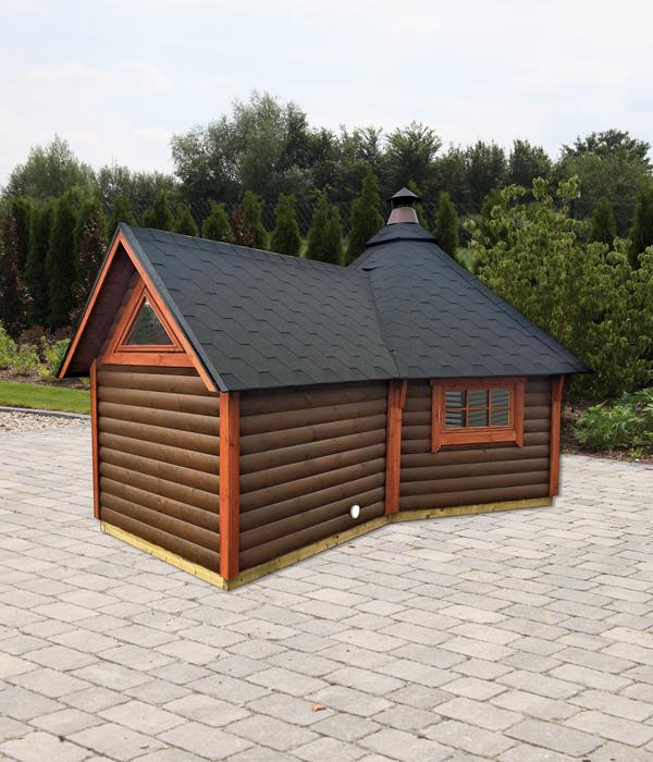 Wolff Finnhaus Gartenhaus Grillkota 9 de luxe,