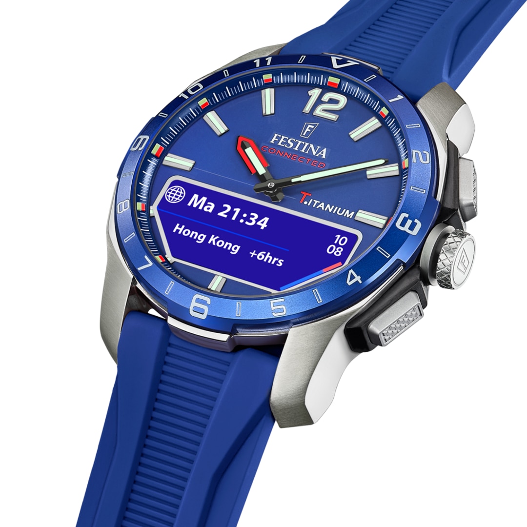 Festina Connected D Titan Blau Ø 44 mm