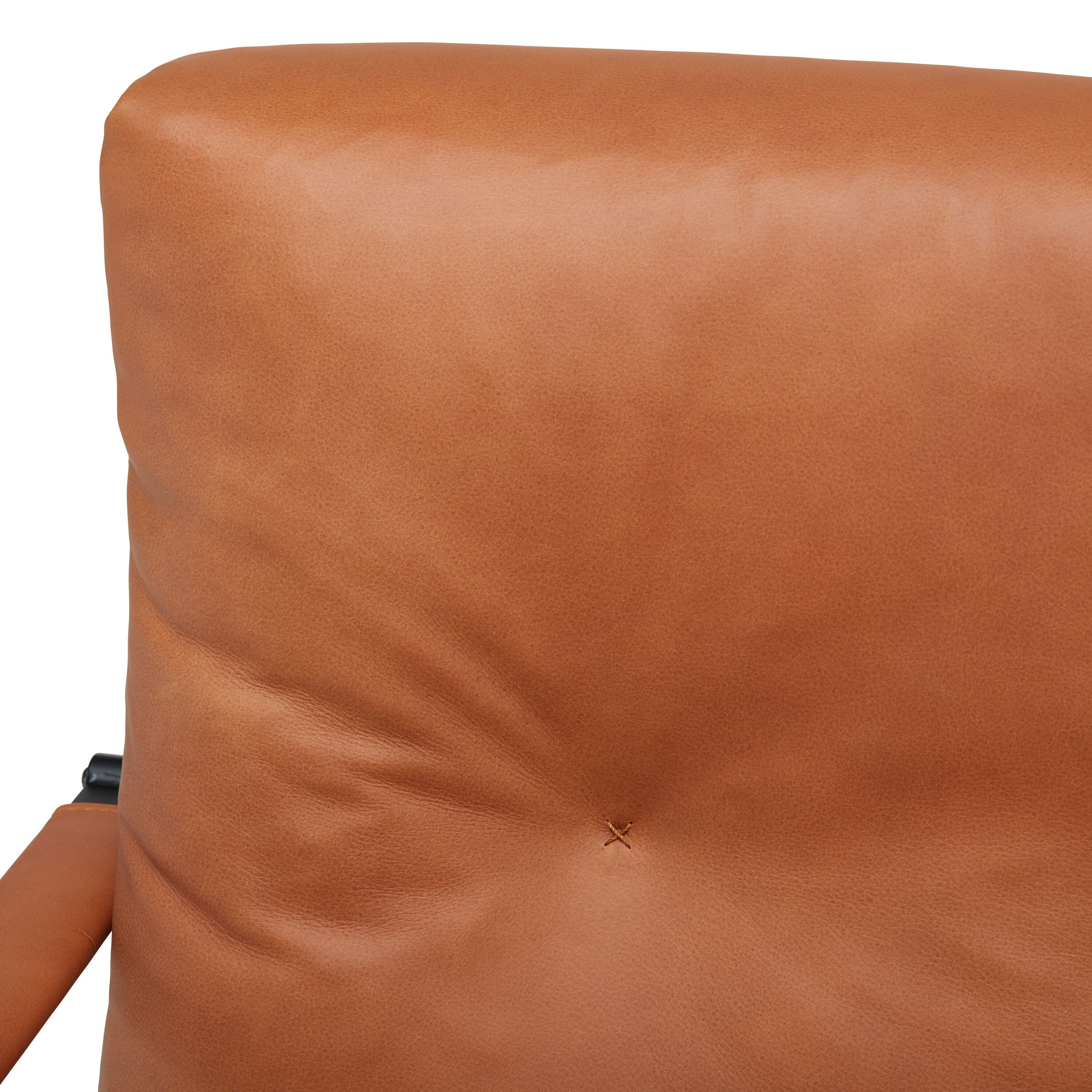DAZIO Sessel - Cognac / B: 73.0 cm x T: 91.0 cm x H: 73.0 cm