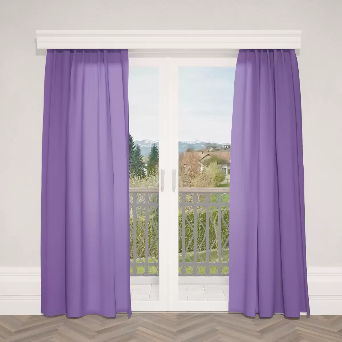 Nachtvorhang Mircrocrash blau,violett