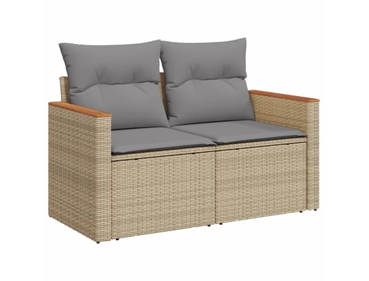 LES TENDANCES - Salon extérieur Salon de jardin-gris clair-12 places-55x62x69-454518