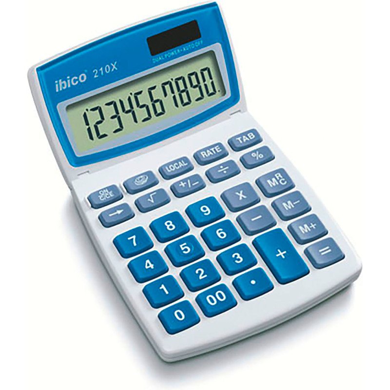Calculatrice de bureau Ibico 210X, 10 chiffres