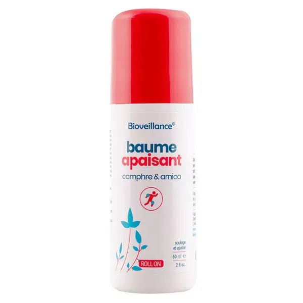 Bioveillance Baume Anti Douleurs Camphre & Arnica Roll-On 60ml