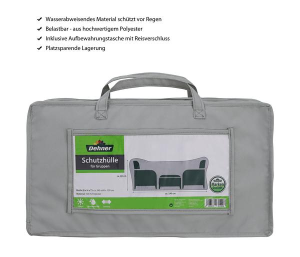 Dehner Abdeckhaube für Sitzgruppen, grau