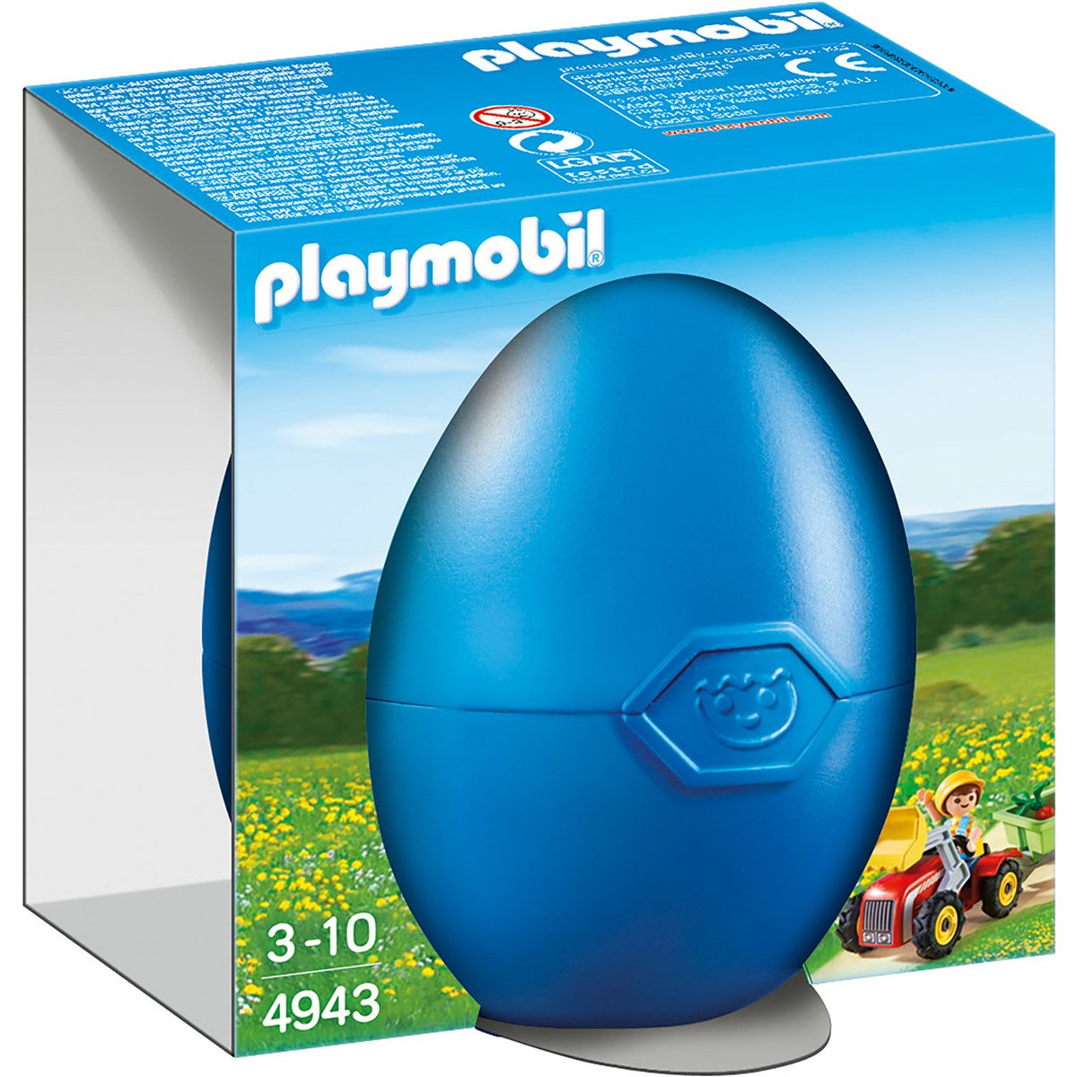 Enfant avec tracteur et remorque Playmobil 4943