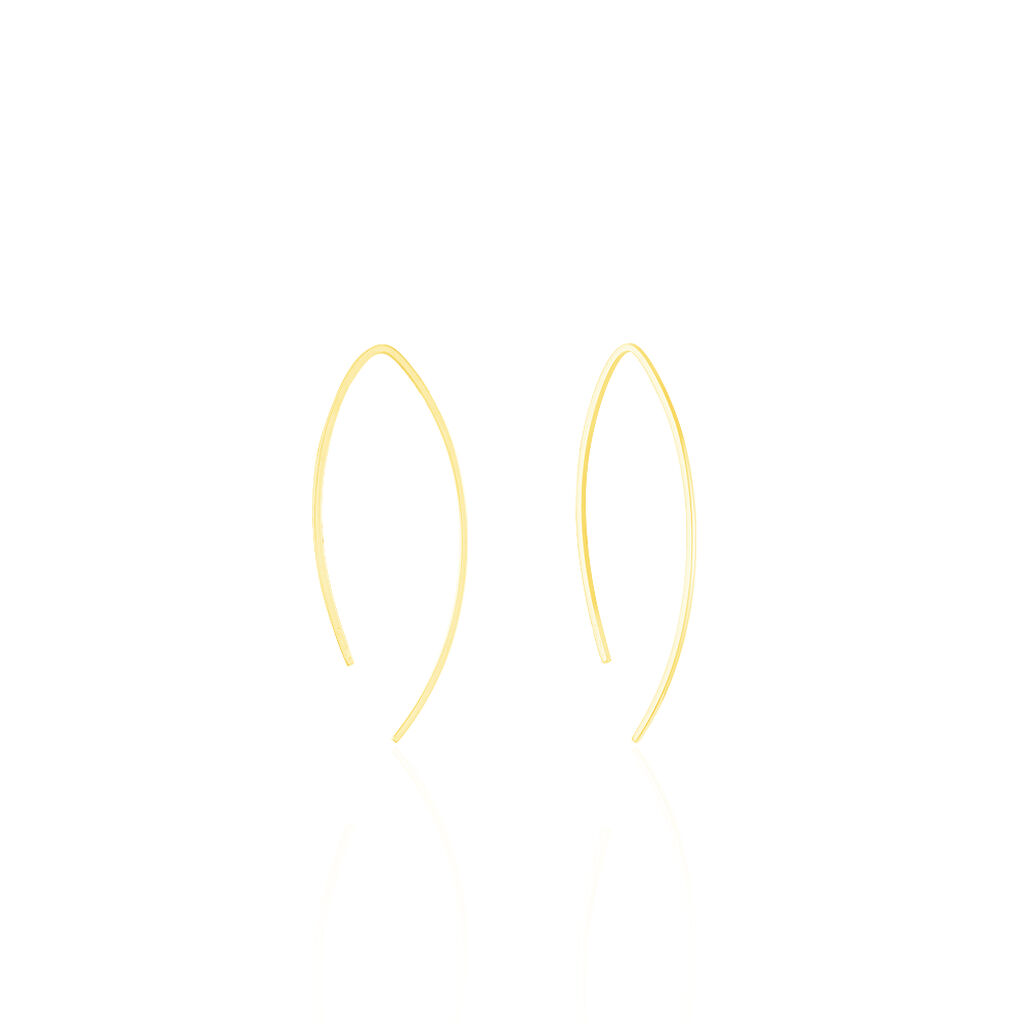 Créoles Helle Amande Or Jaune