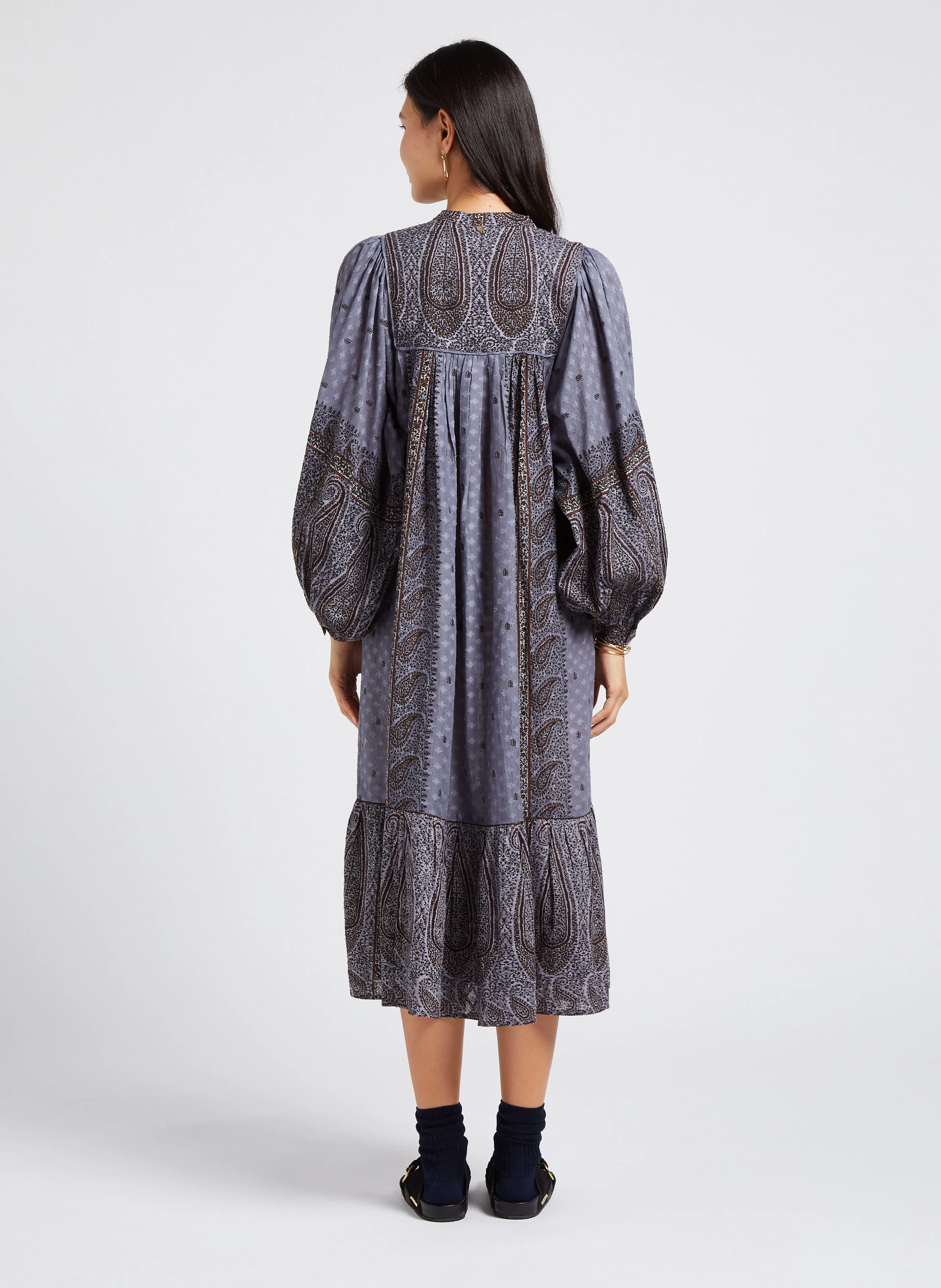 GEORGETTE - Mules plates en cuir | Noir