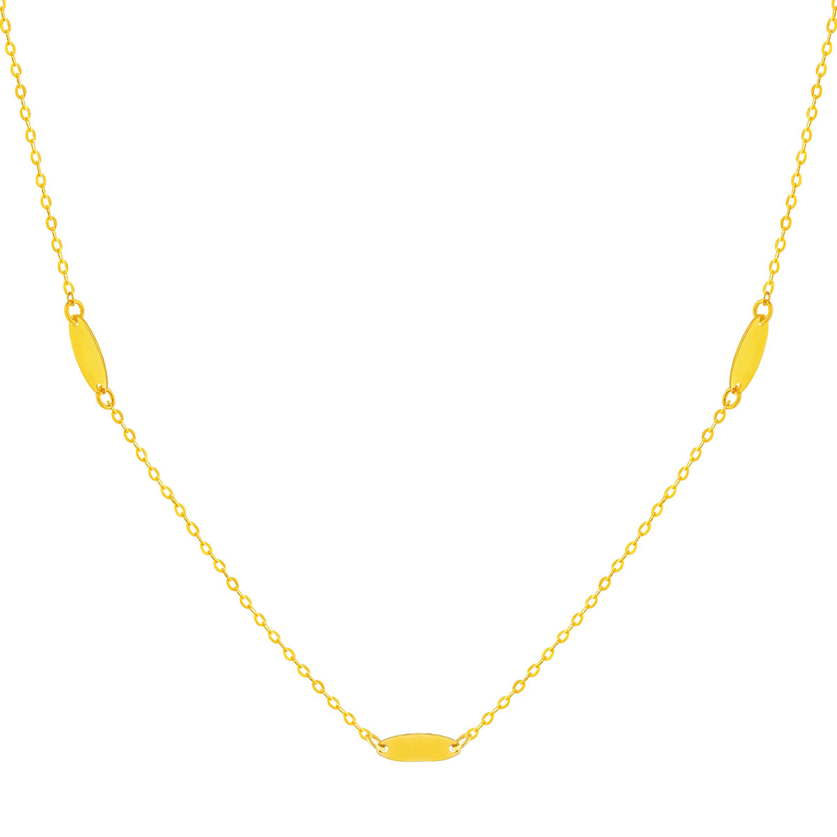 Collier or 375 jaune 45 cm