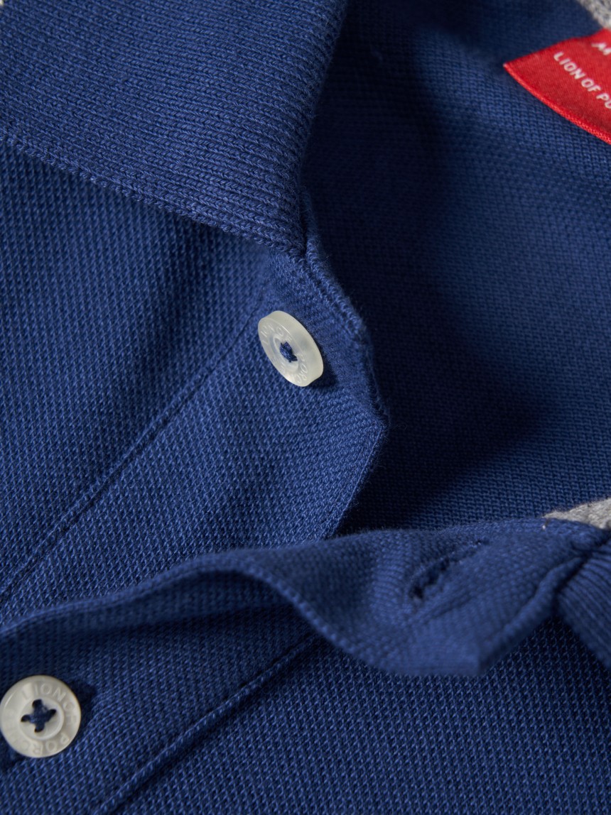 Polo piqué em algodão