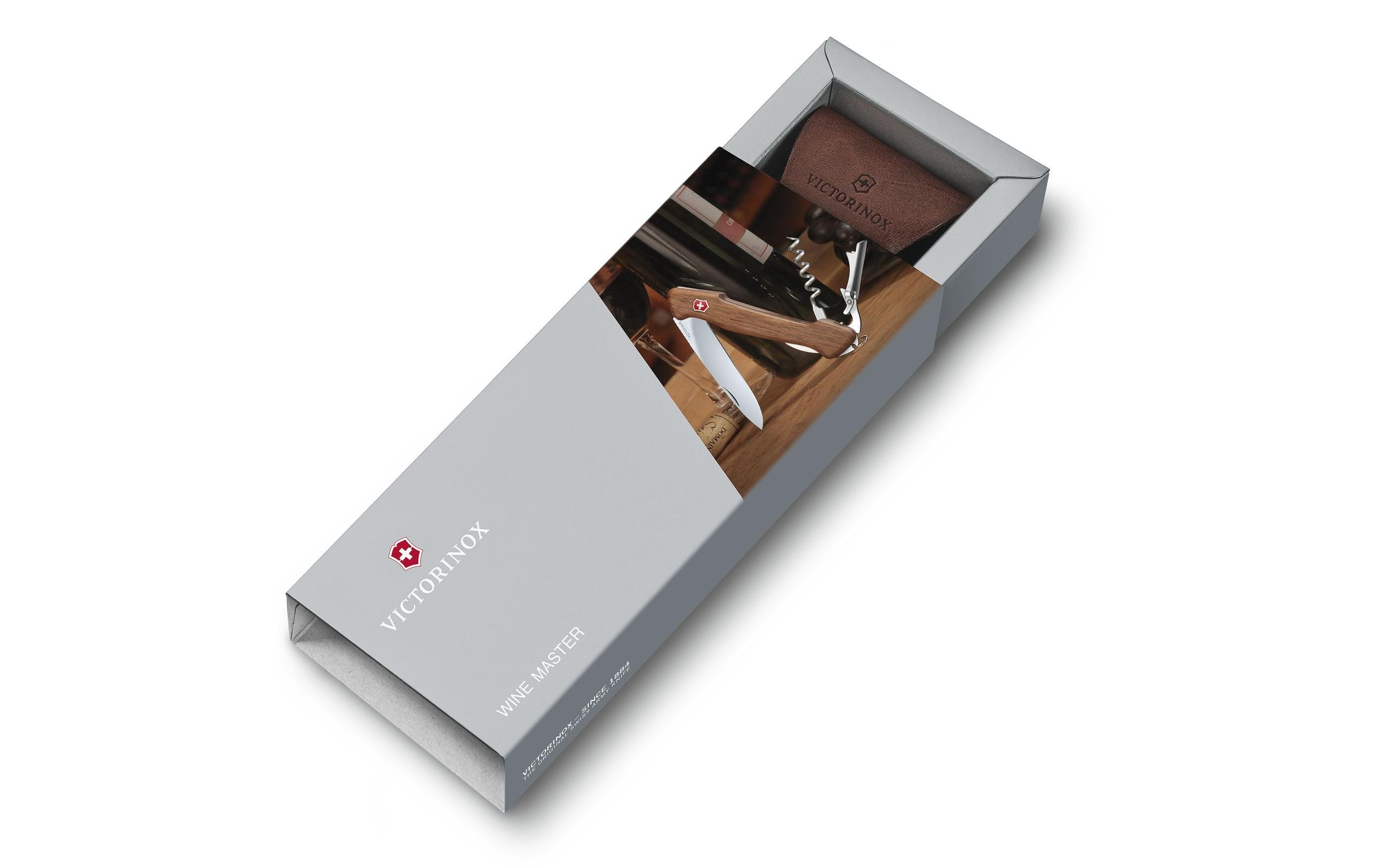 Taschenmesser Wine Master Nussbaumholz<br>Schweizer Sackmesser