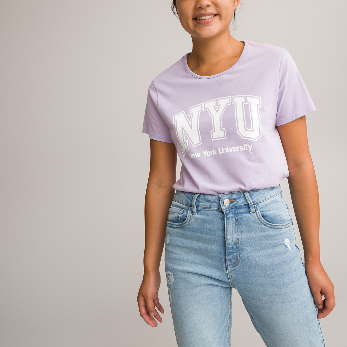 UNIVERSIDADE DE NOVA YORK<br>Camiseta de manga curta 10 - 18 anos