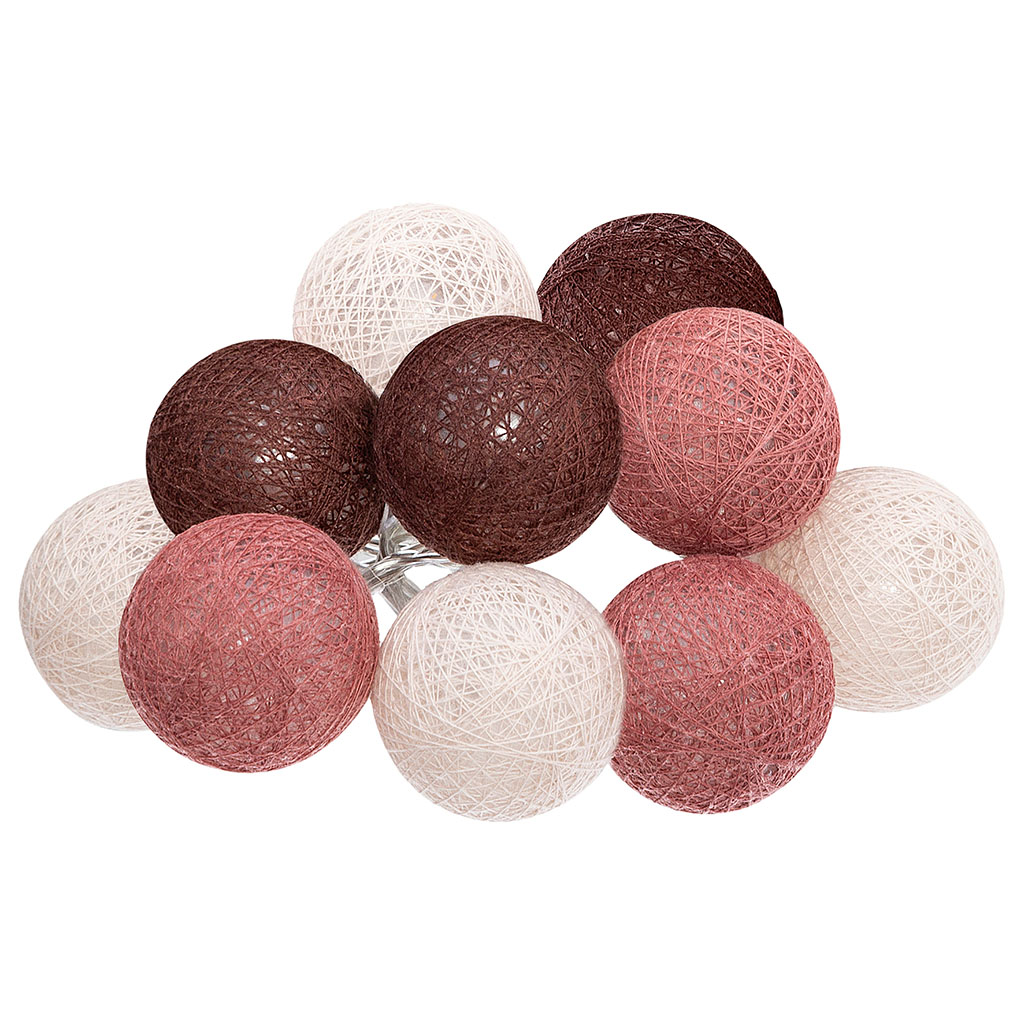 Guirlande le 10 boules à pile DUNE D 6cm