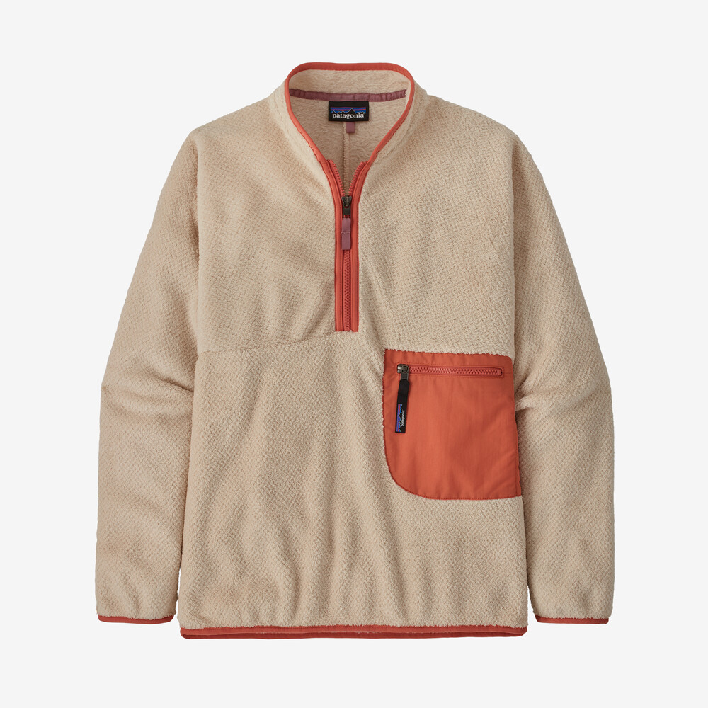 Damen-Fleecepullover mit halbem Reißverschluss von Re-Tool