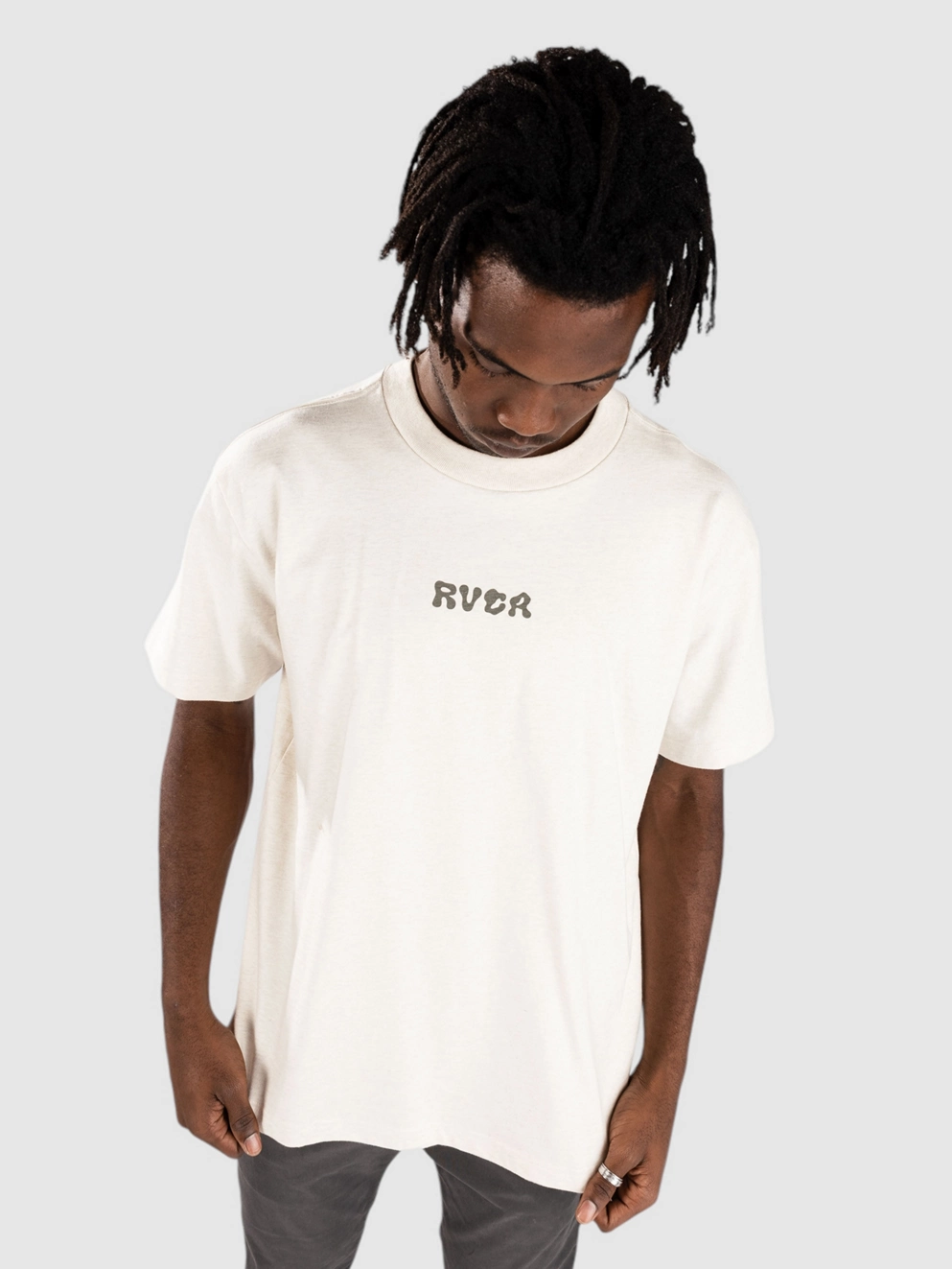 RVCA Decoshroom T-Shirt oatmeal heather