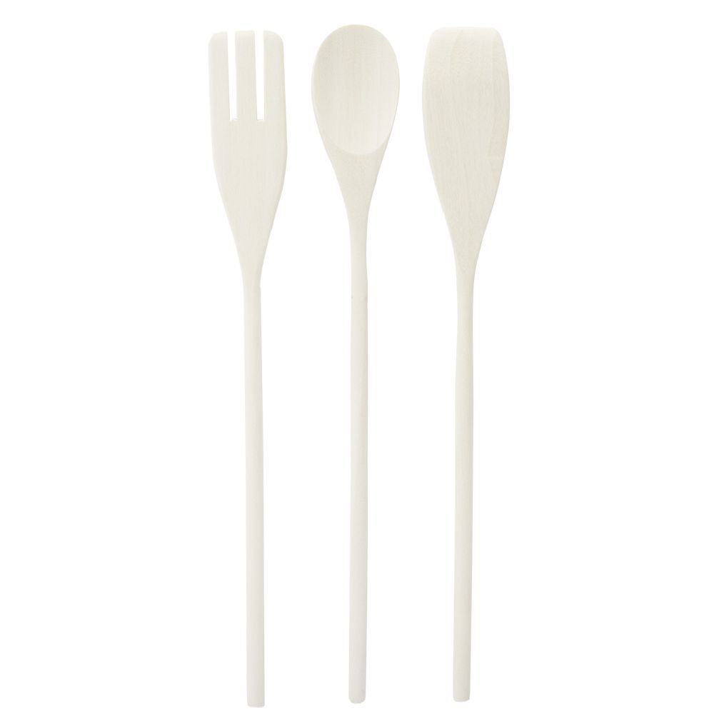 Ustensiles de cuisine en bois x3
