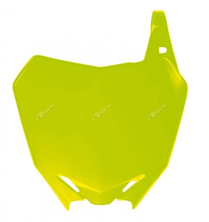 Plaque avant Racetech jaune fluo