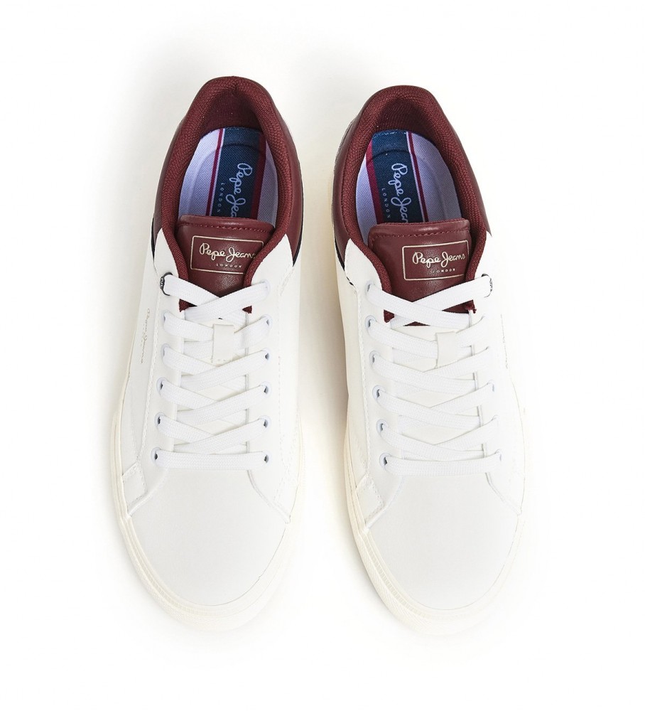 Tênis Pepe Jeans Kenton Journey M de couro branco