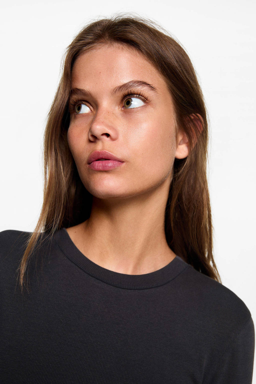 MANGO TEEN bodycon jurk antraciet