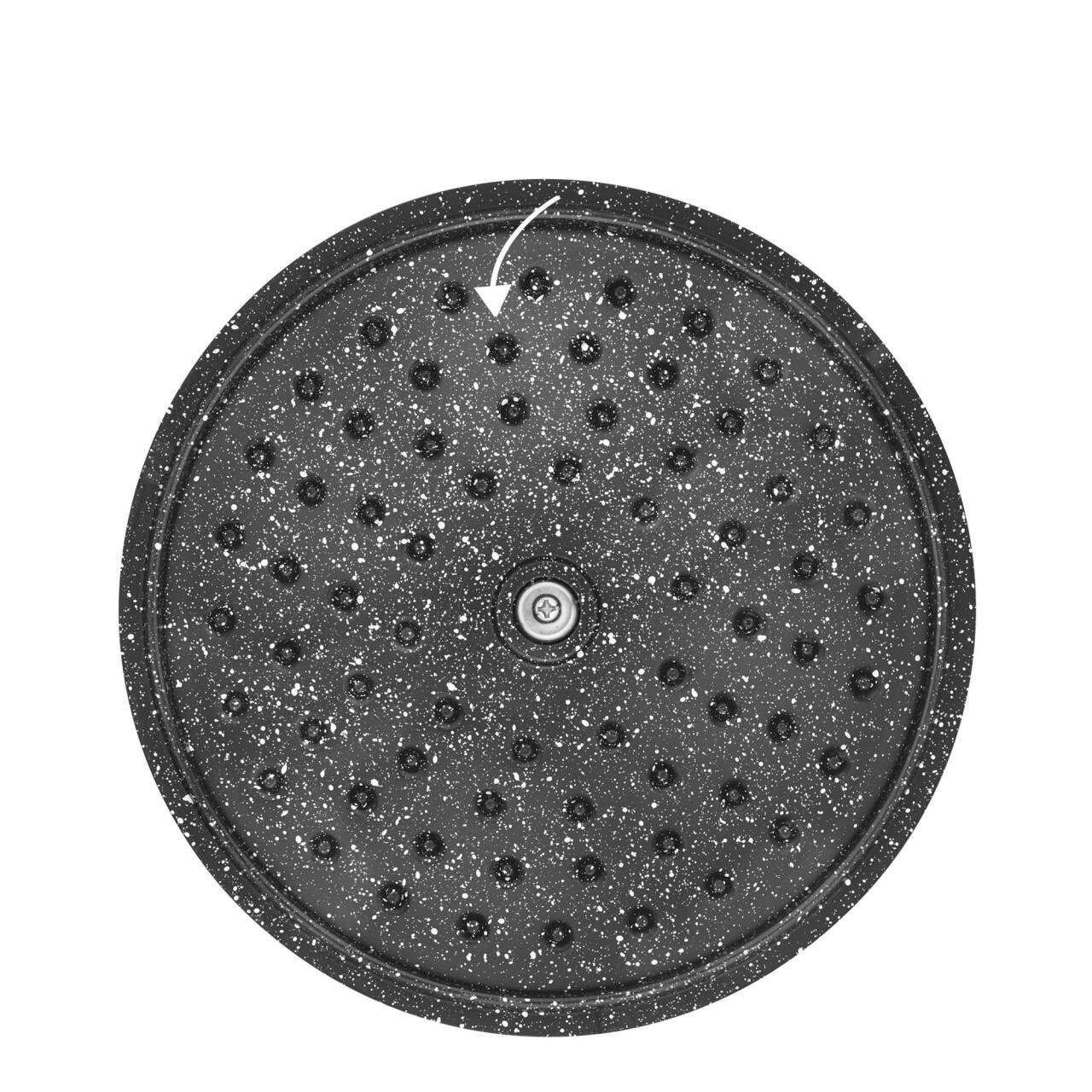 STONELINE® Gourmet Bräter 20 cm mit Deckel, Backofen und Induktion geeignet, Antihaft, schwarz