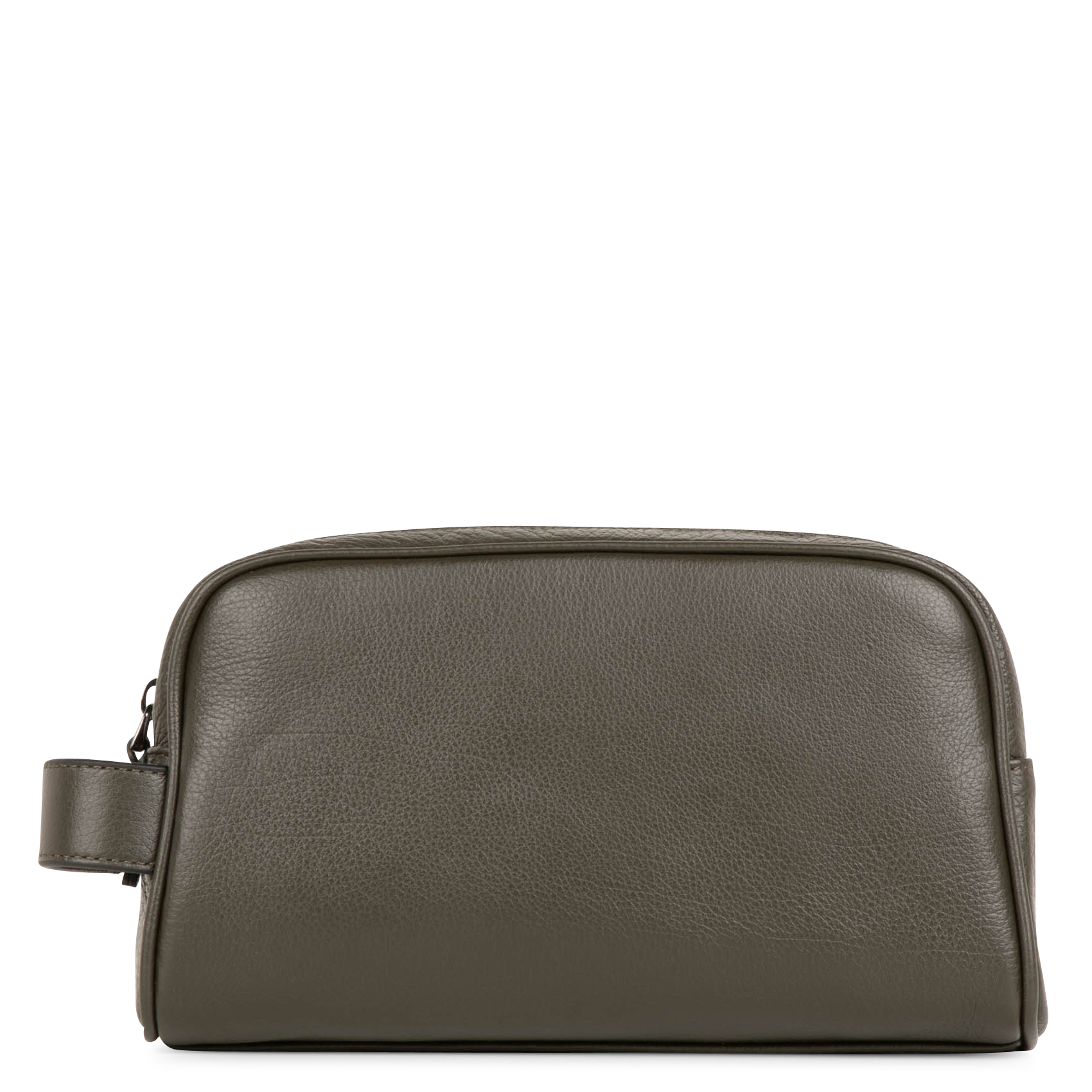 Trousse de toilette en cuir | Kaki