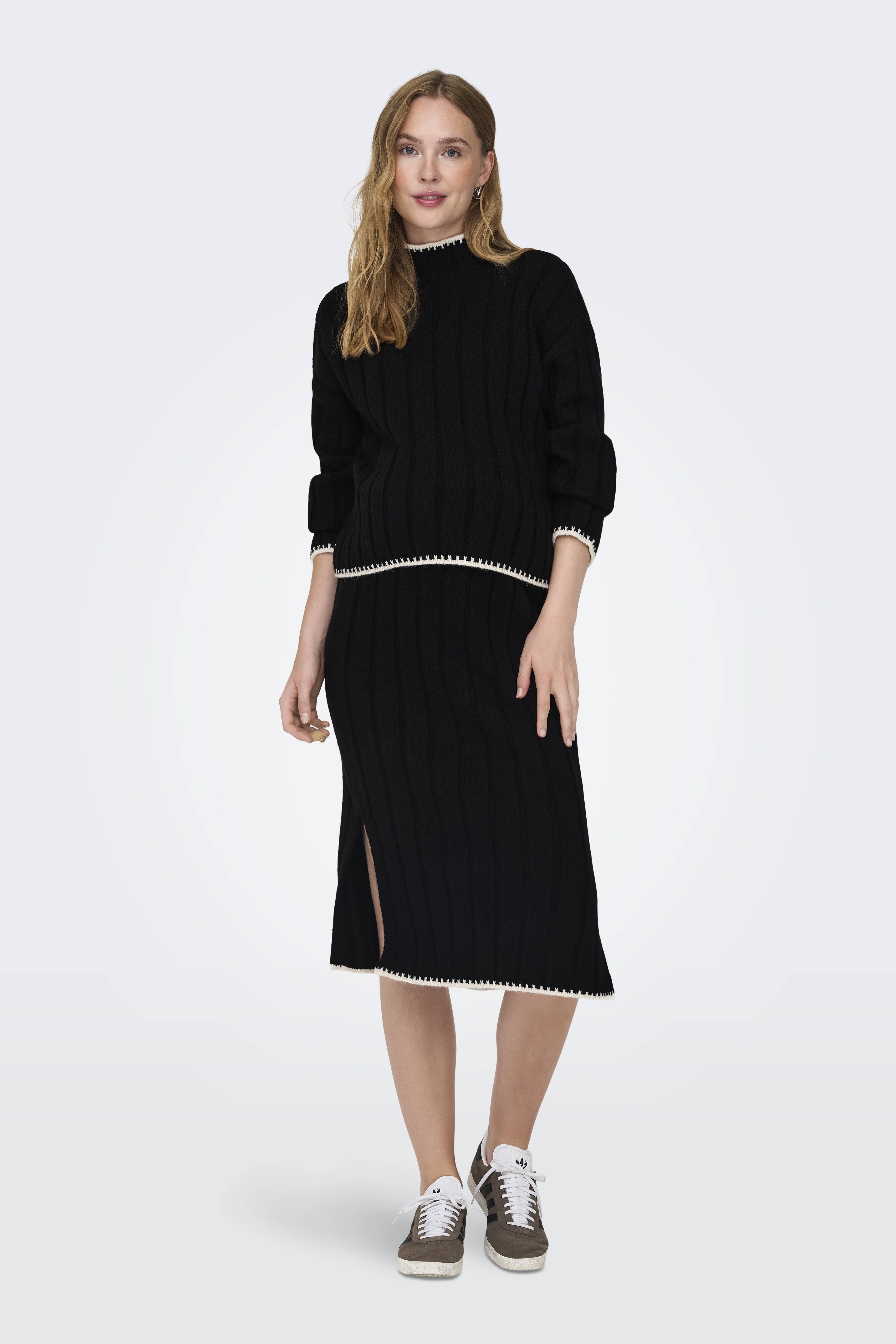ONLY MATERNITY zwangerschaps midi rok zwart