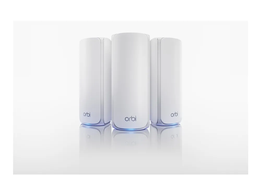 NETGEAR Orbi 770 Series RBE770 - Wi-Fi-system - (forlænger) - op til 180 kvm - mesh 1GbE, 2.5GbE, Wi-Fi 7 Multi-Band