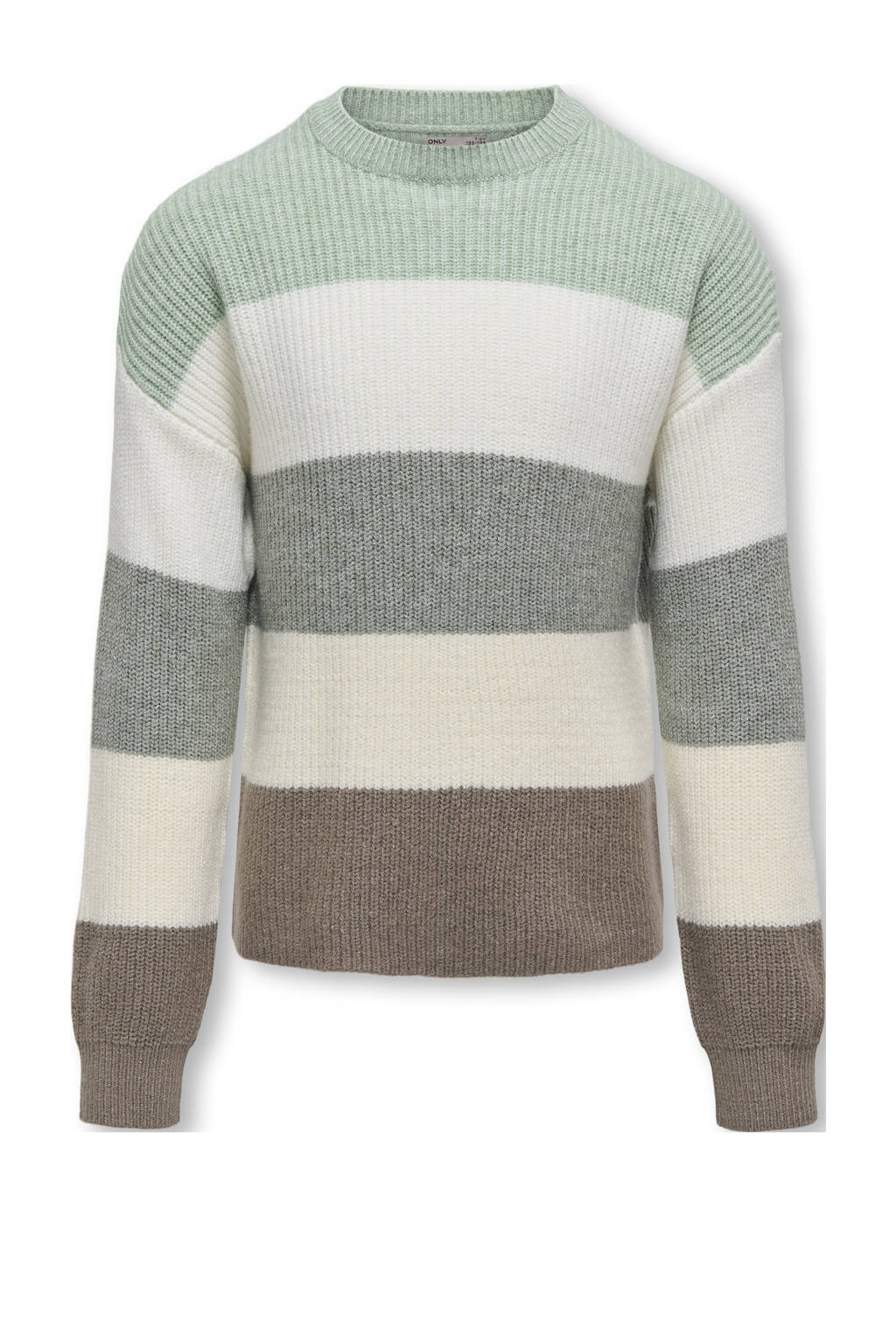 ONLY gebreide trui KOGSANDY groen/bruin/beige