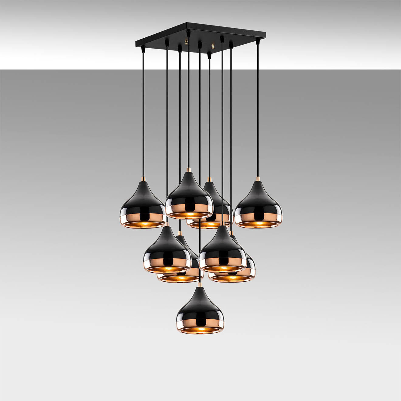 Sheen Suspension Yildo noire - 63x63x112 cm