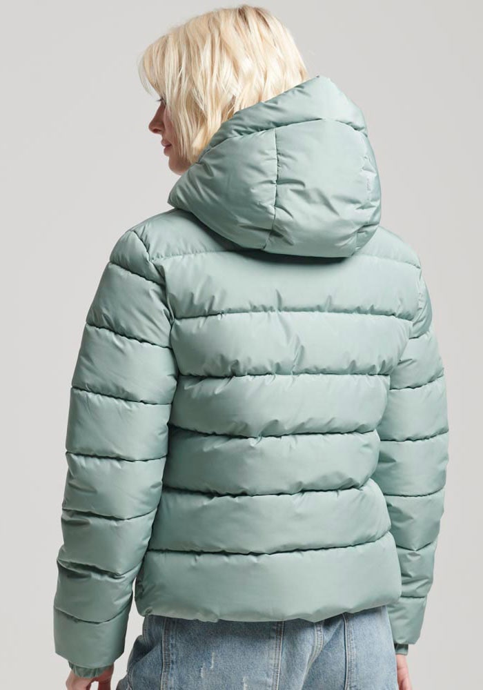 Superdry Steppjacke »HOODED SPIRIT SPORTS PUFFER« mit Kapuze aus wasserabweisendem Material