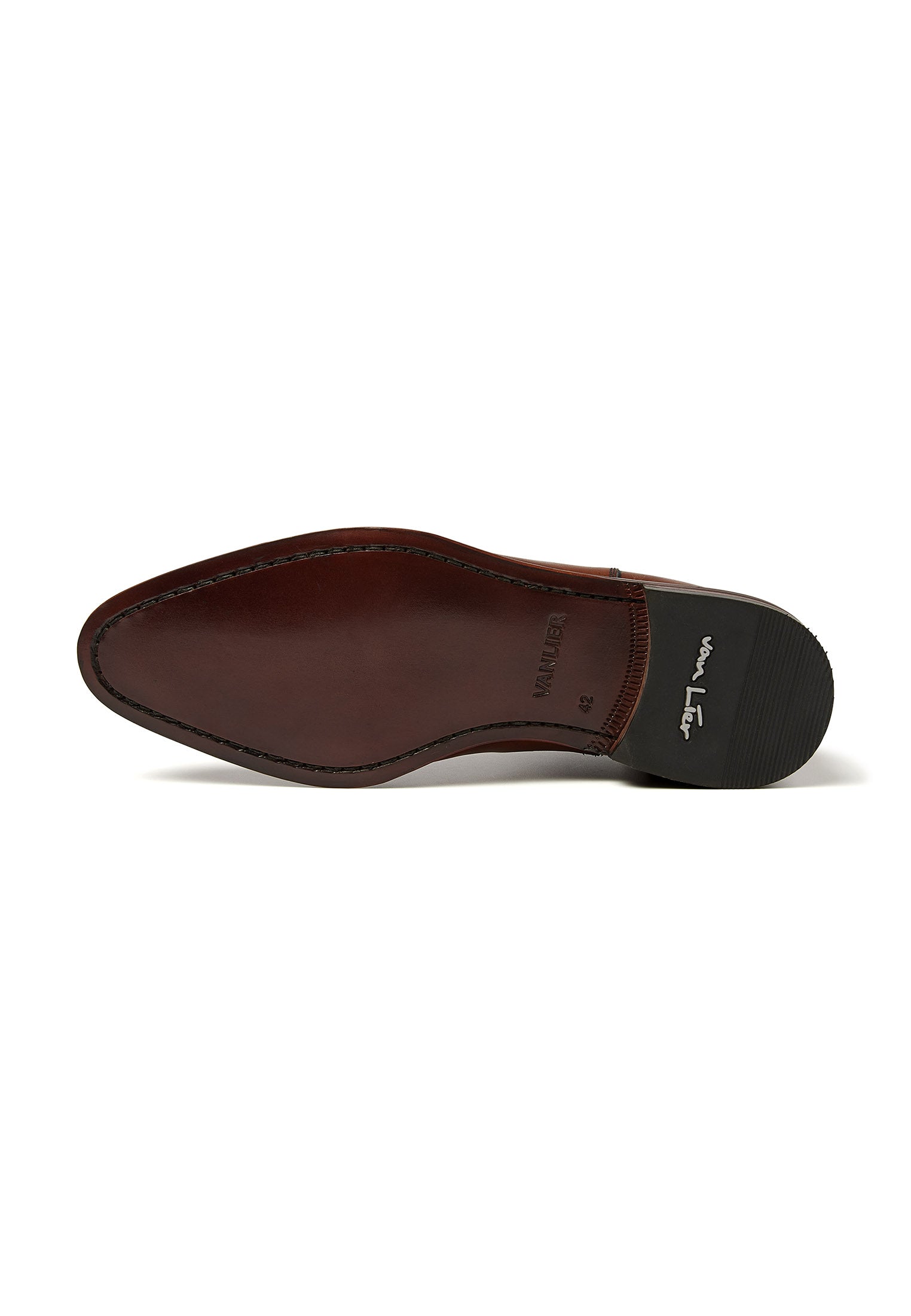 Cognac gladleren Madison chelsea boot