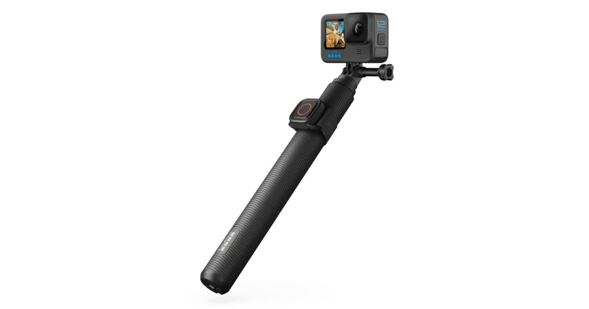 GoPro1.2m Extension Pole + Waterproof Shutter Remote bevestiging  (Zwart, Bluetooth)
