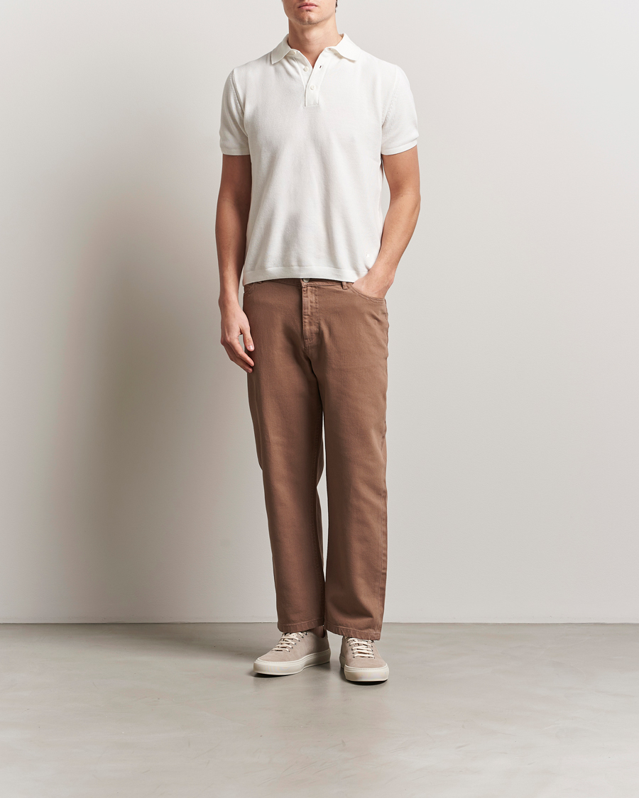 KnowledgeCotton Apparel Flint Five Pocket Twill Pants Tiramisou