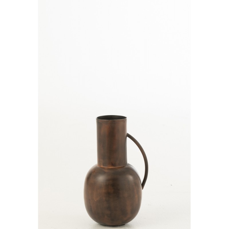 Vase sparta en métal bronze 15.5x16x26.5 cm