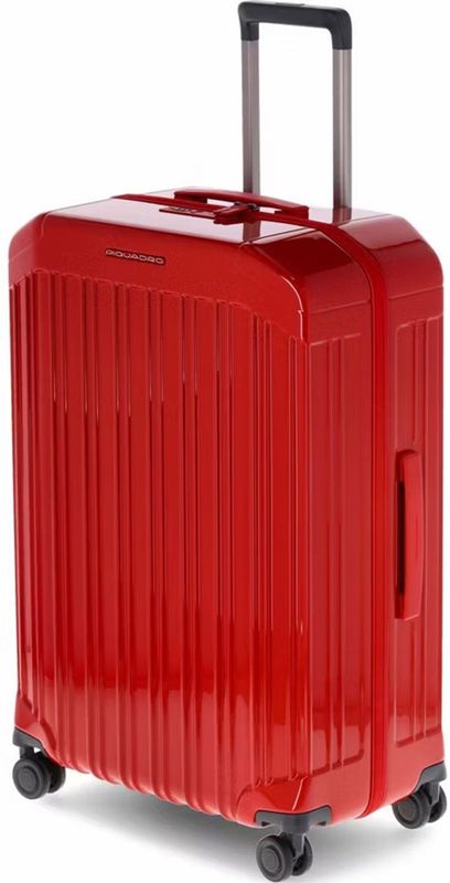 Piquadro - PQ-Light Medium Trolley - Zwart - Polycarbonaat - 66 Liter