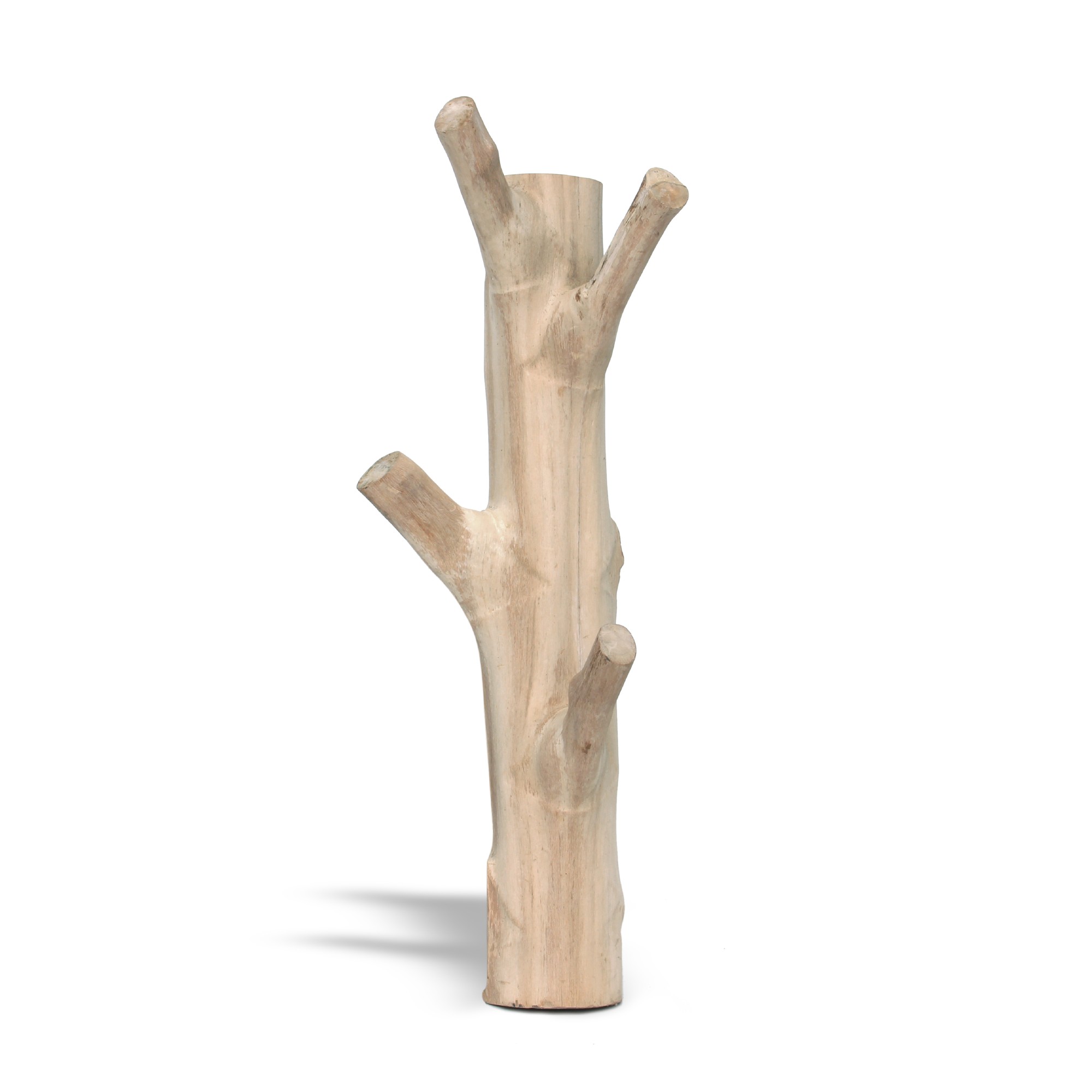 Garderobenbaum zur Wandmontage, natur, T 25 cm, B 25 cm, H 90-110 cm von fischer's lagerhaus
