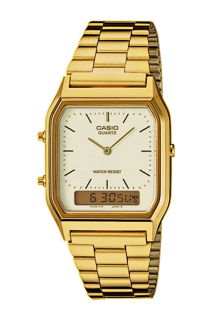 Casio Vintage Collection Gold Weiß AQ-230GA-9DMQYES