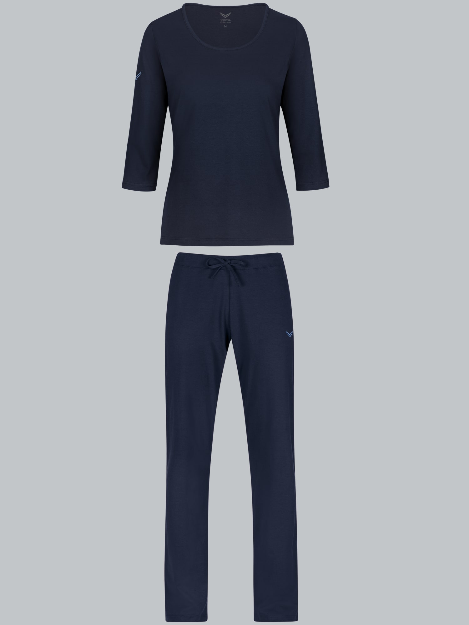 Schlafanzug in umweltfreundlicher Bio-Qualität Navy-C2C